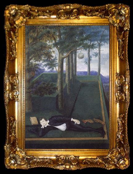 framed  Nicholas Hilliard Henry Percy 9th Earl of Northumberland, ta009-2